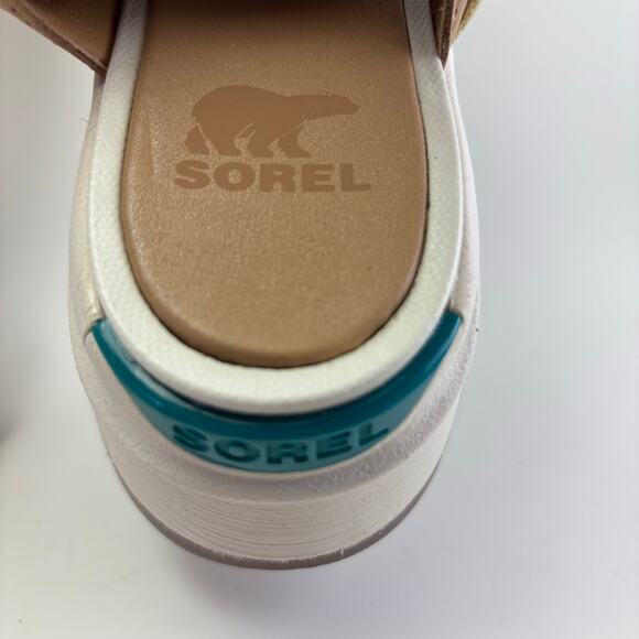 SOREL “Kinetic” Y-Strap High Wedge Sandals Size Womens 7.5 - Picture 11 of 12